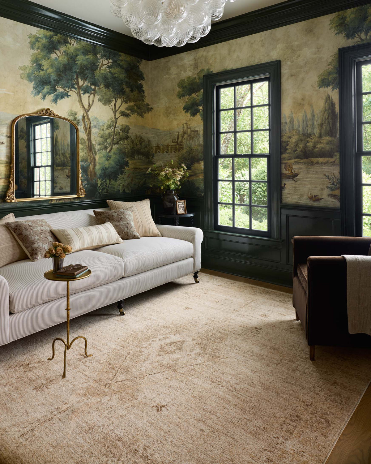 Palma Natural/Smoke Rug – room scene