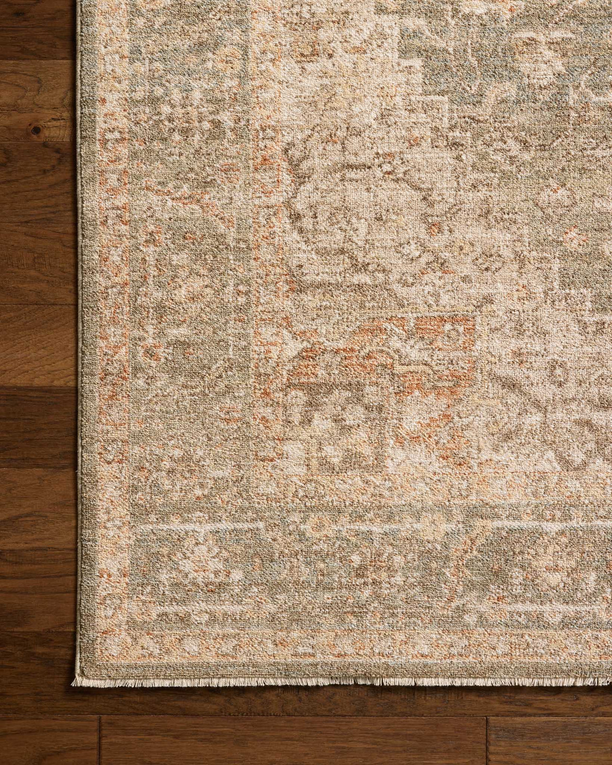 Palma Olive/Spice Rug – detail