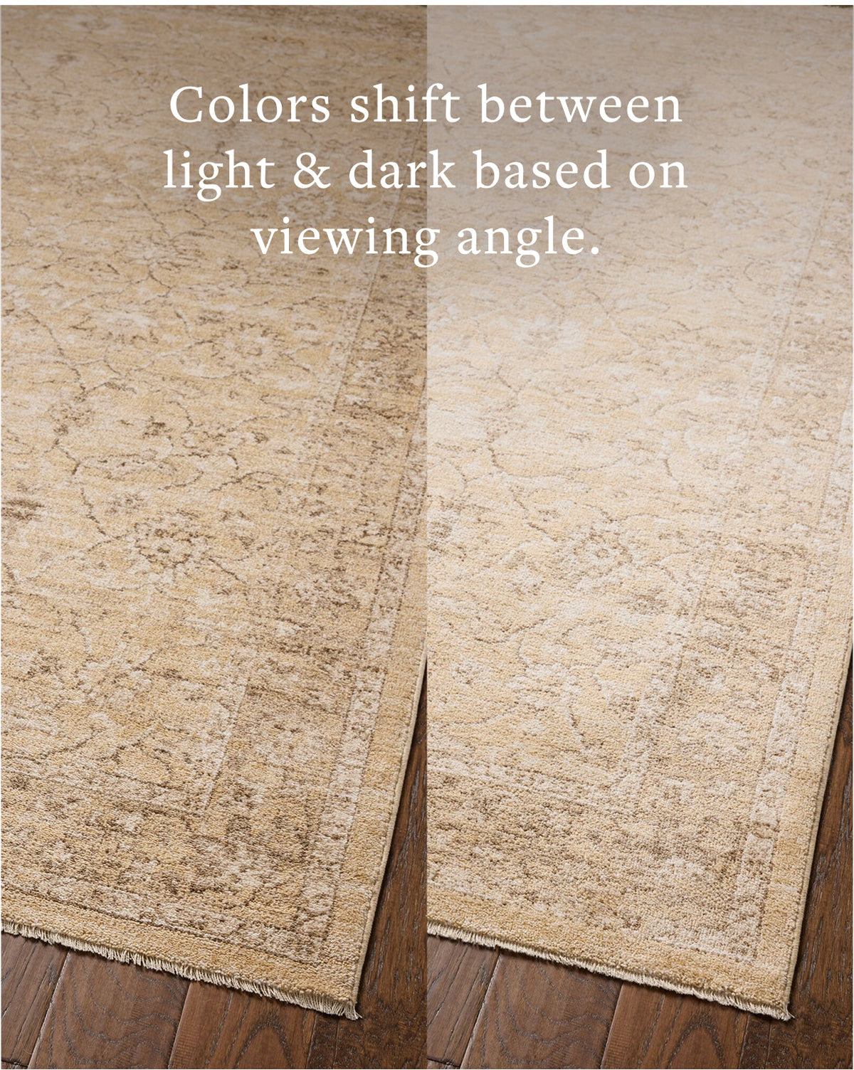 Palma Wheat/Bark Rug – detail