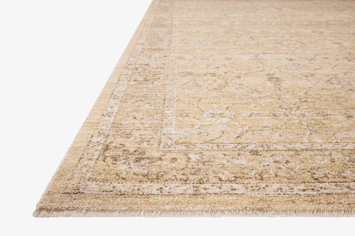 Palma Wheat/Bark Rug – corner detail