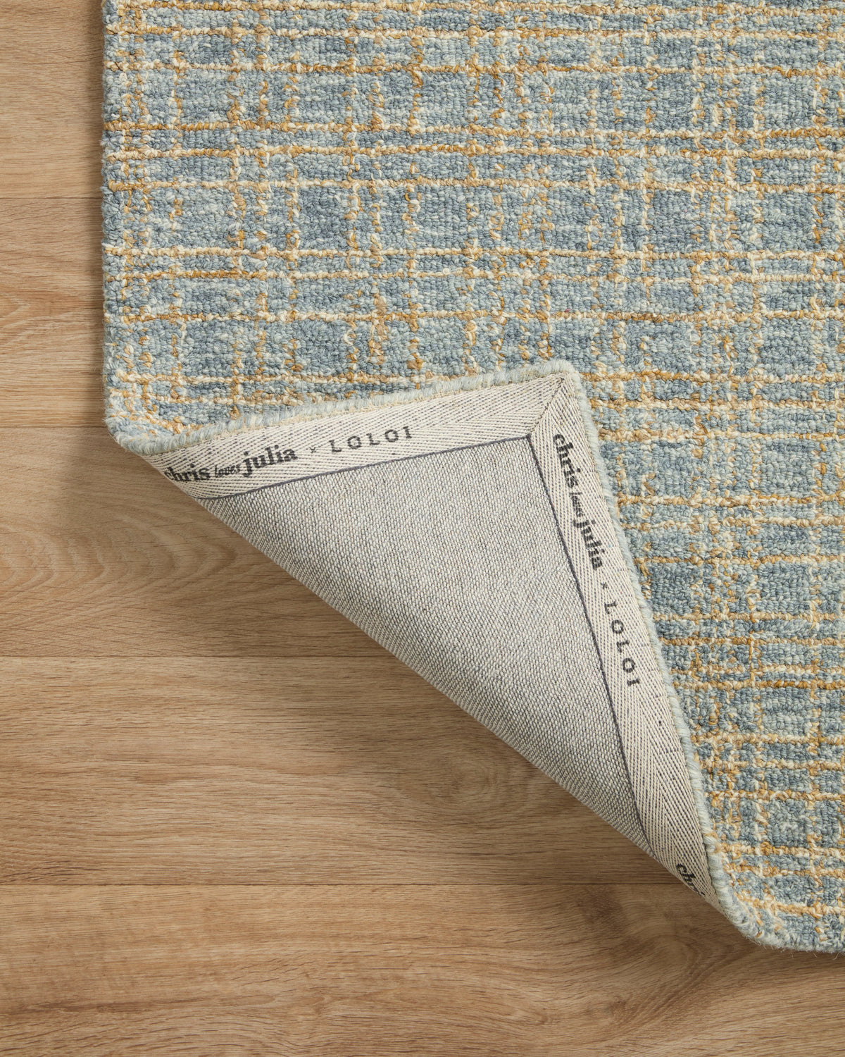 Polly Blue/Sand Rug – detail