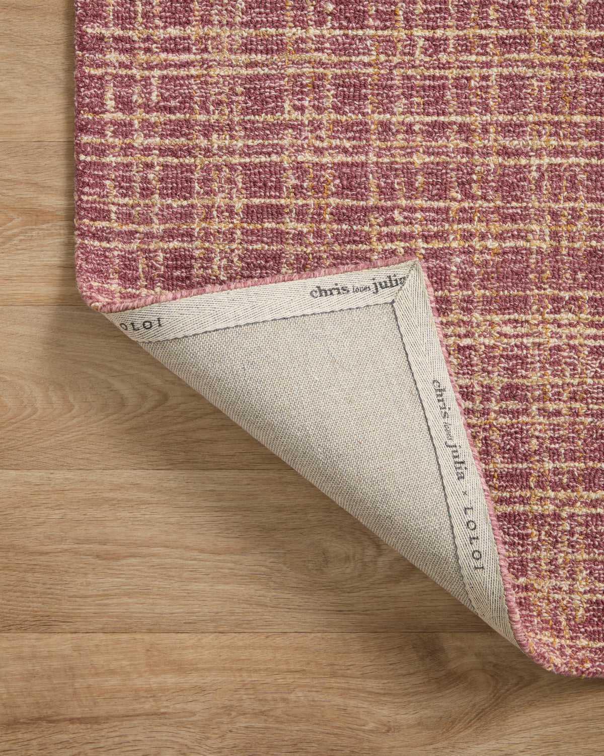 Polly Berry/Natural Rug – detail