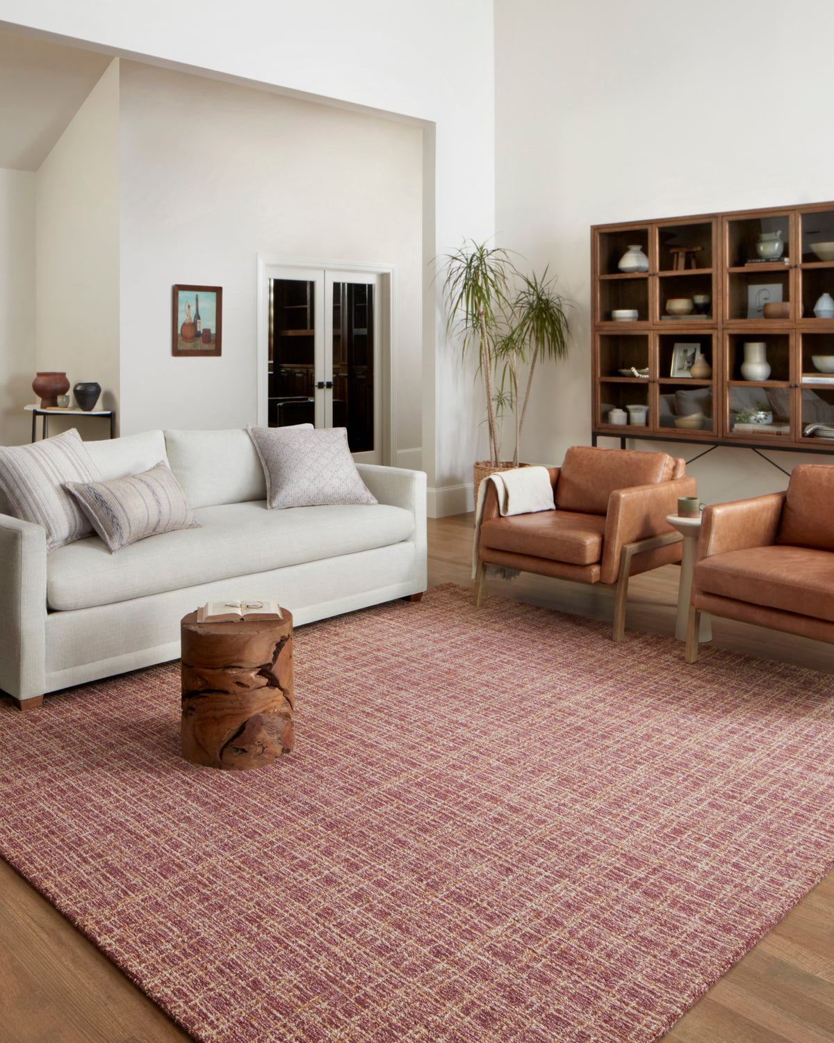 Polly Berry/Natural Rug – room scene