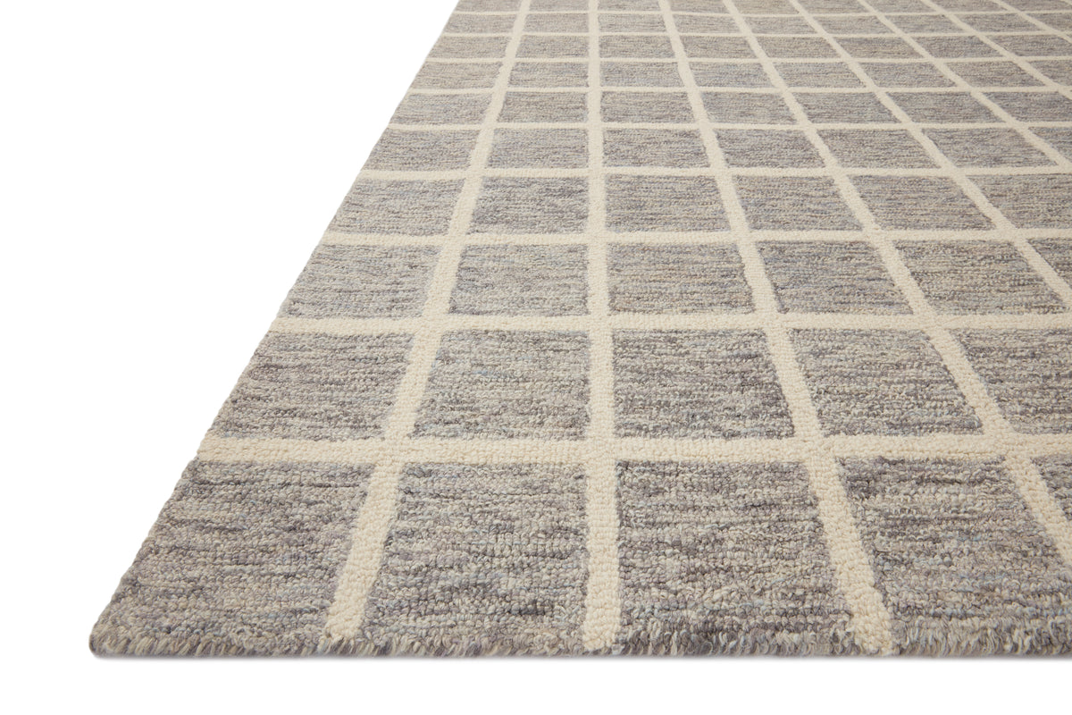 Polly Slate/Ivory Rug – corner detail