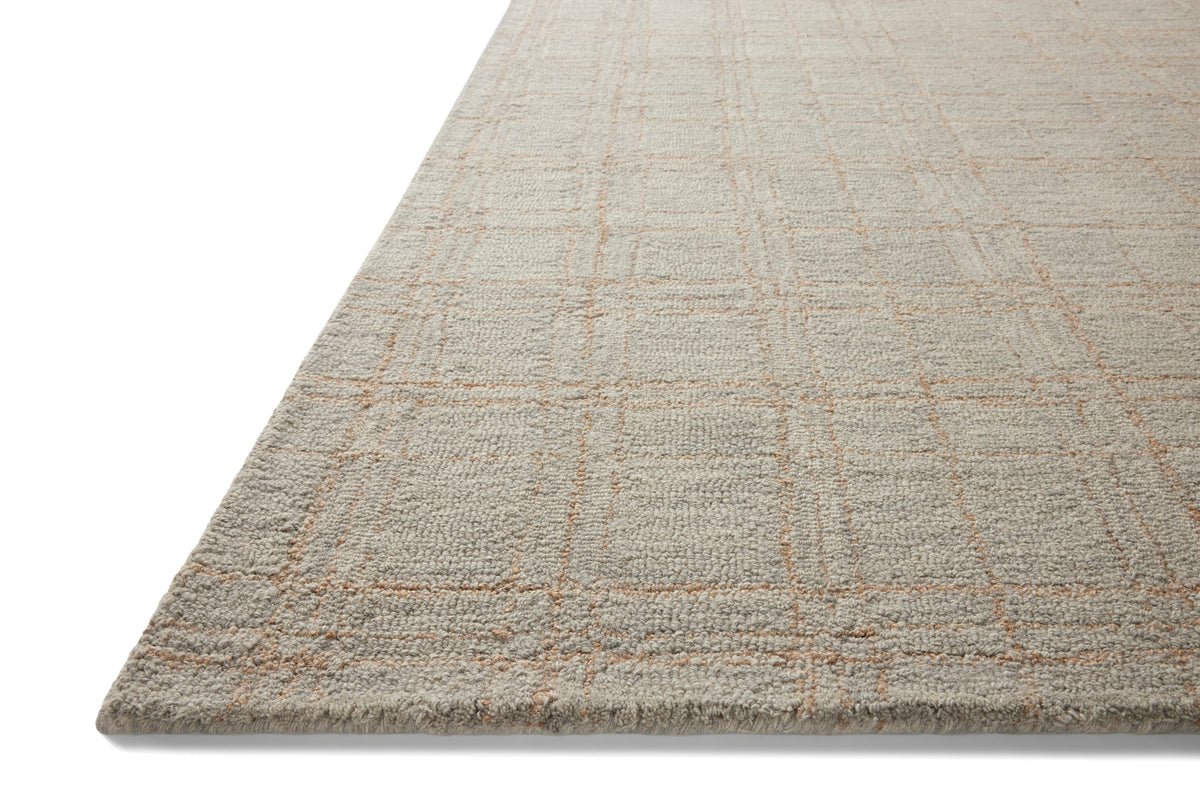 Polly Fog/Wheat Rug – corner detail