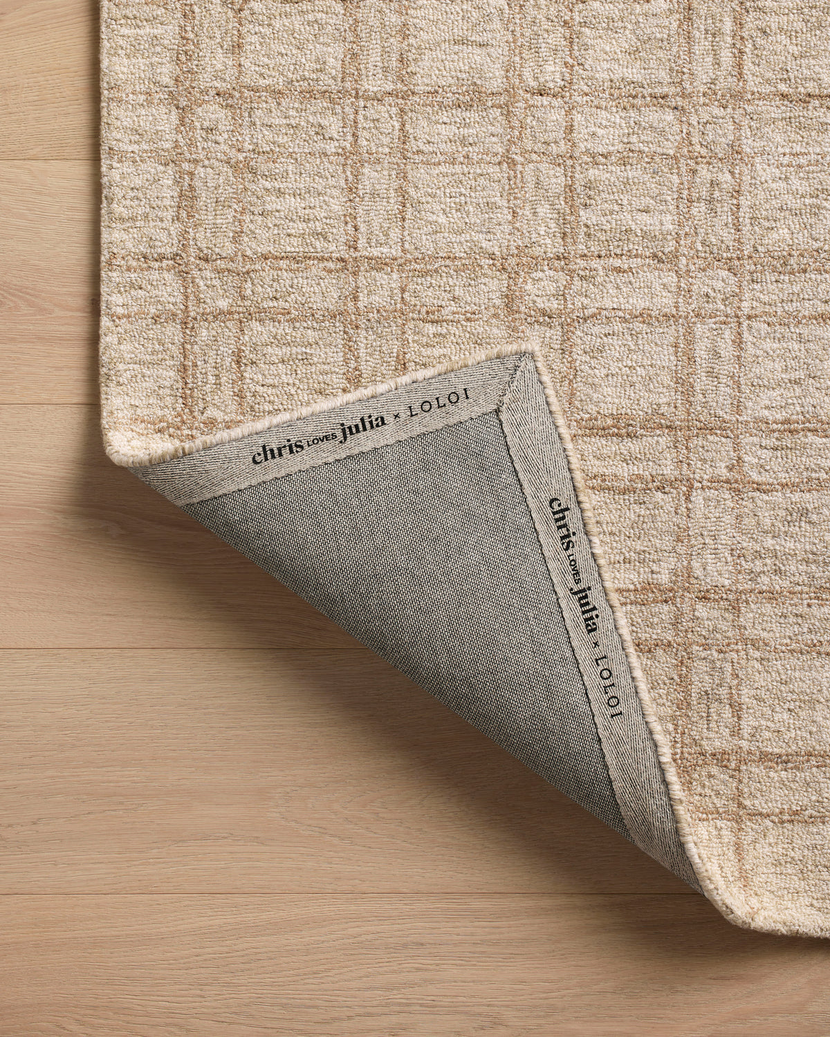 Polly Khaki/Sand Rug – detail