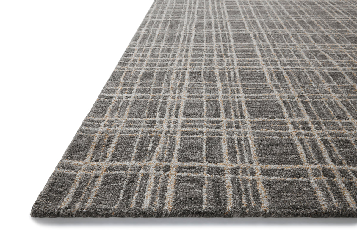 Polly Graphite/Pebble Rug – corner detail