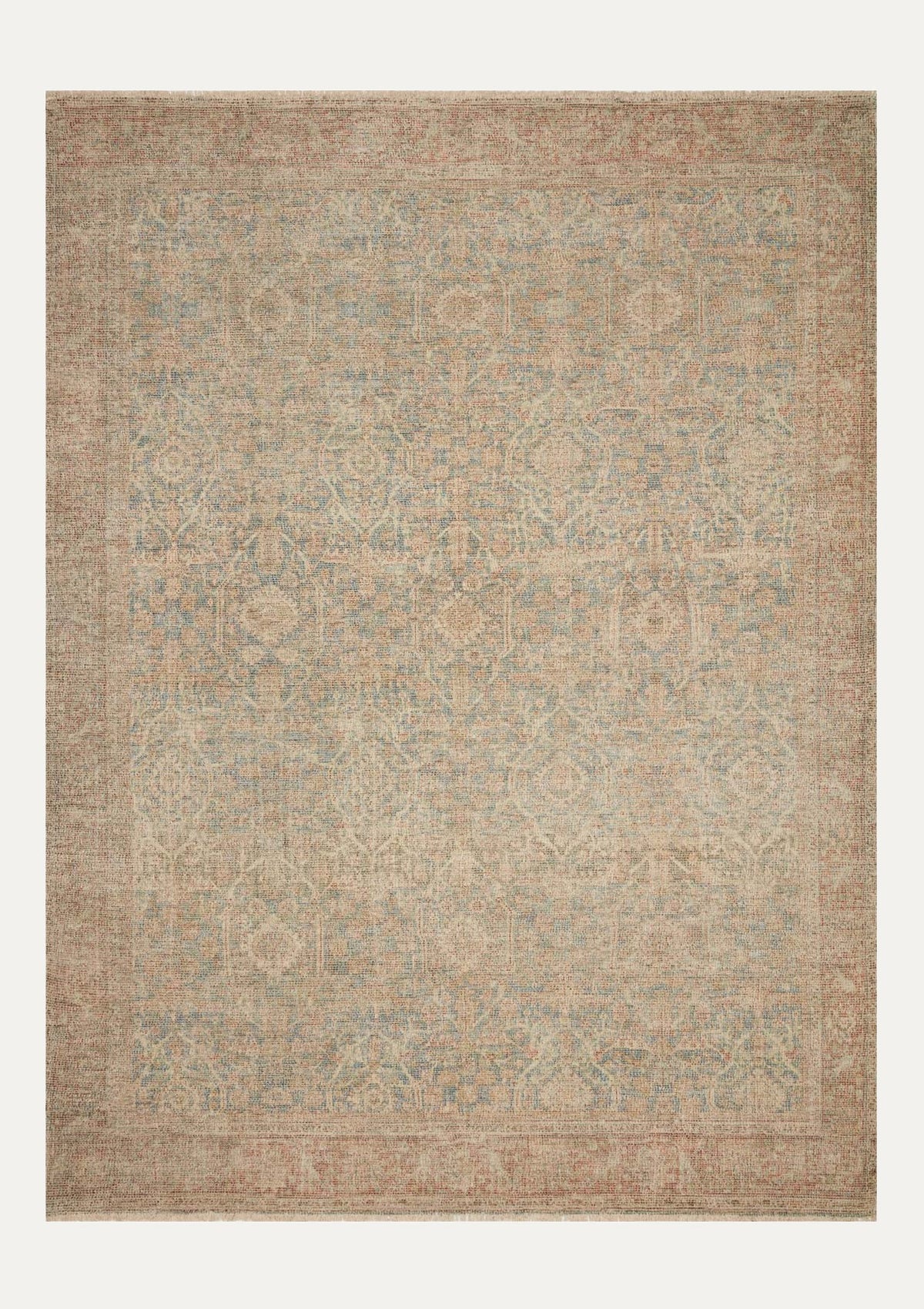 Priya Denim/Rust Rug
