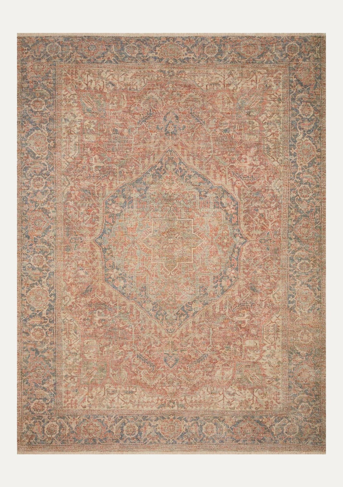Priya Brick/Navy Rug