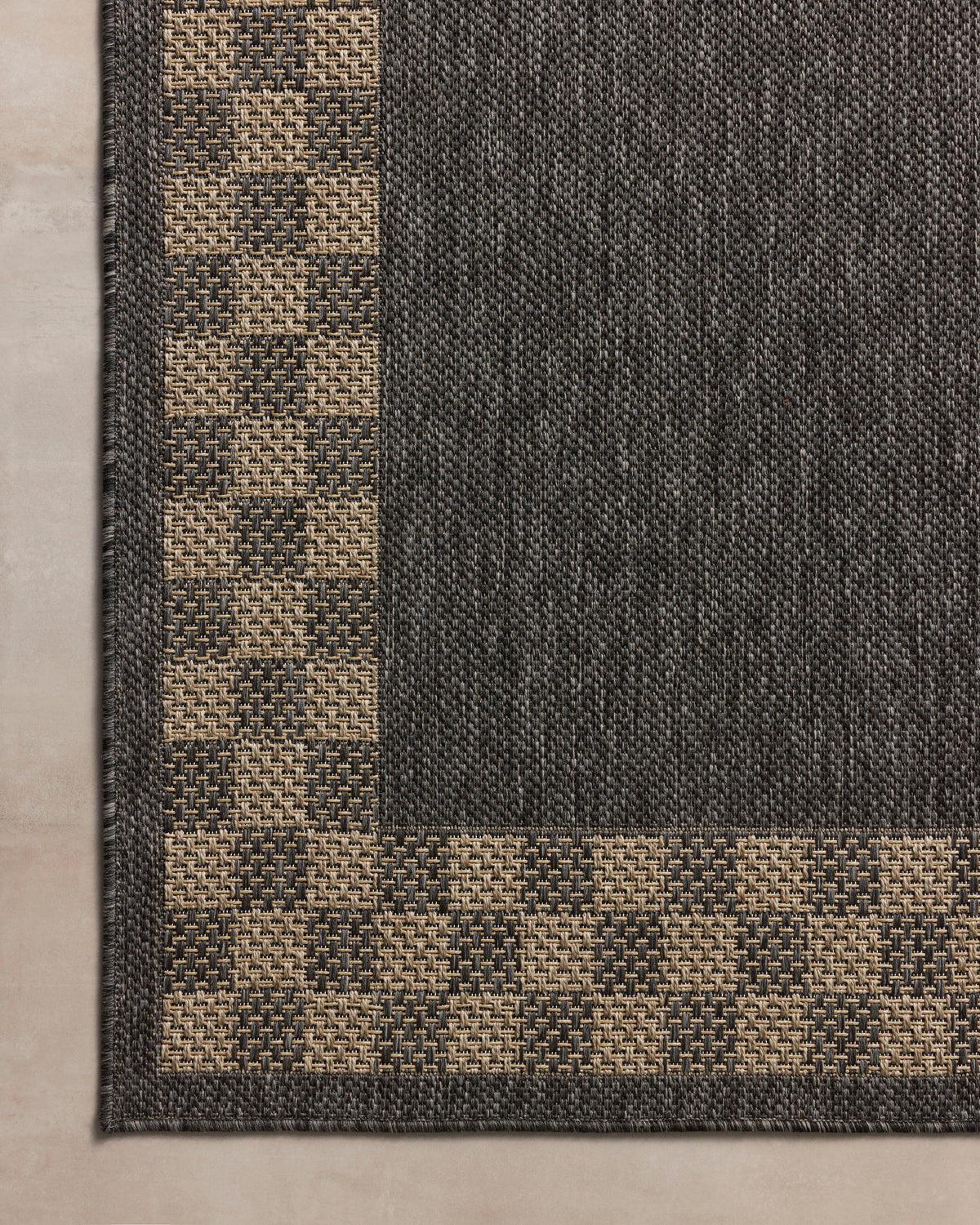 Providence Charcoal/Natural Rug – detail