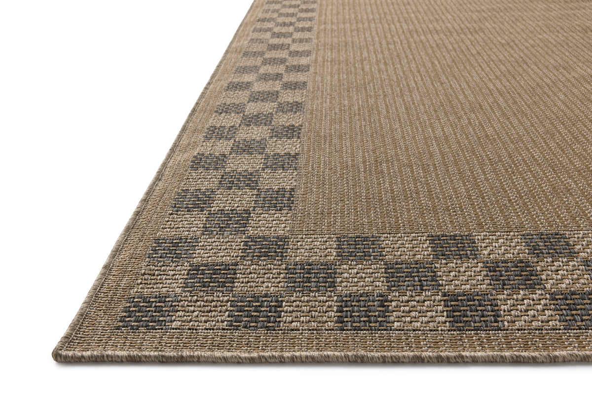 Providence Natural/Charcoal Rug – corner detail
