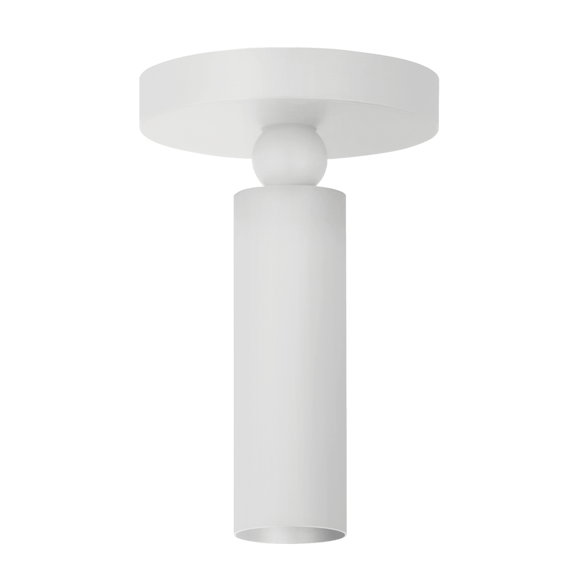 Luxe Pivot LED Flush Mount in Semi Gloss White