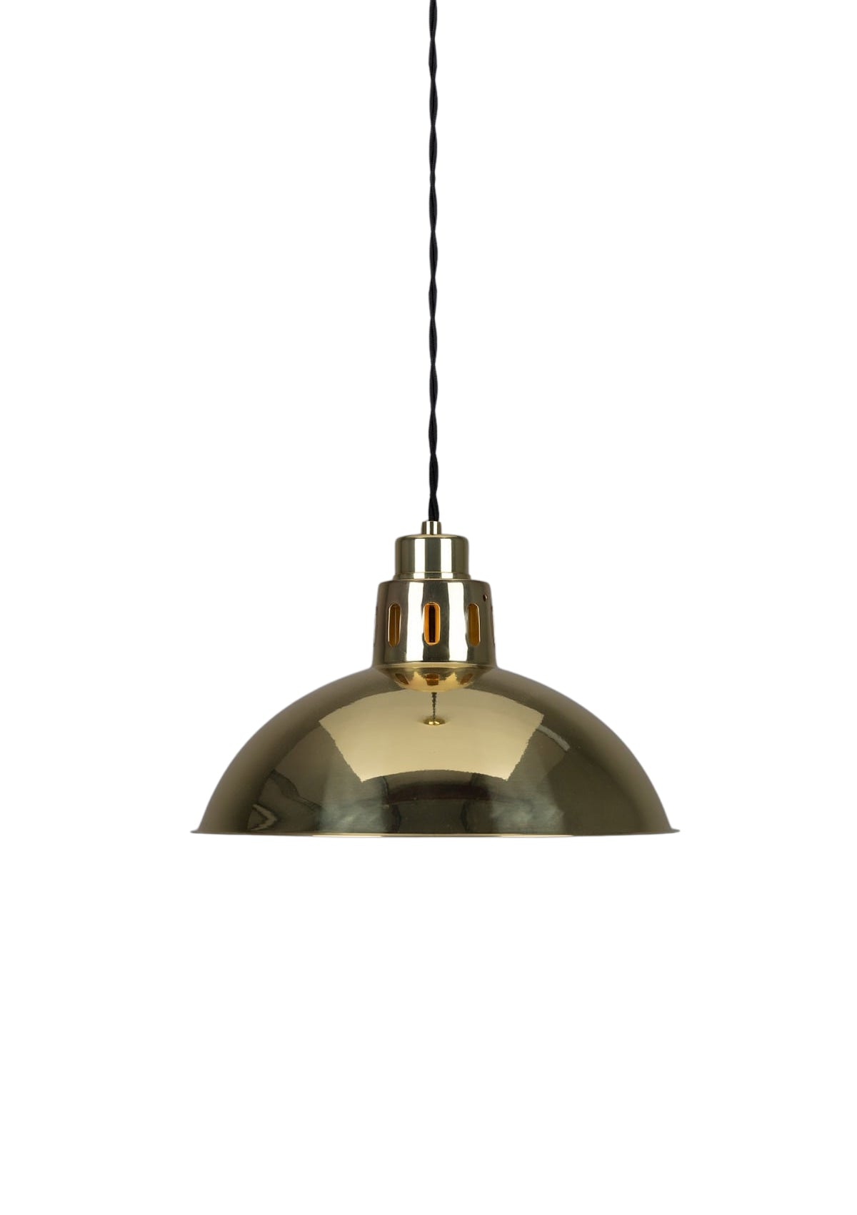 Paris Industrial Brass Pendant Light – Polished Brass