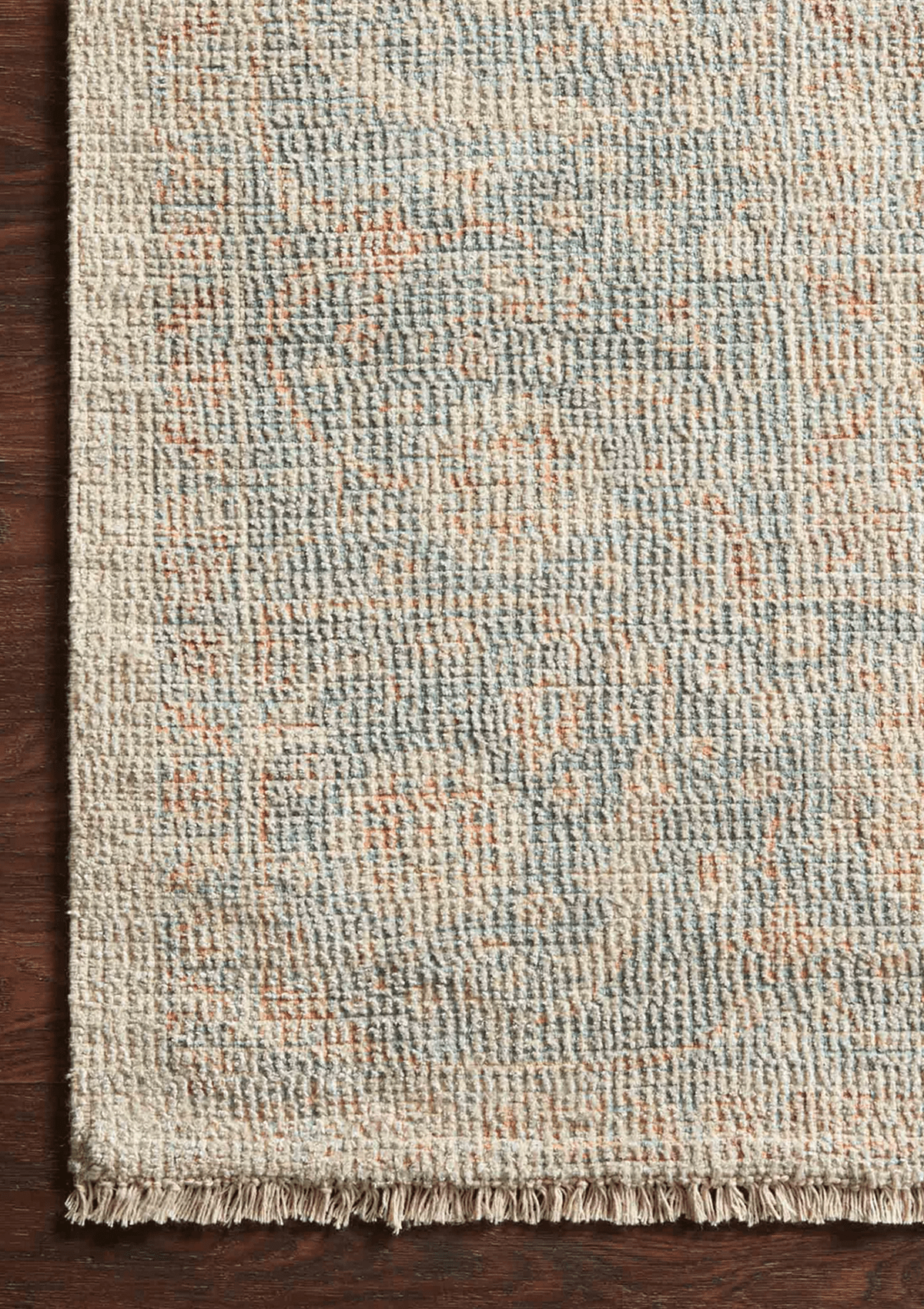 Priya Bone/Bluestone Rug