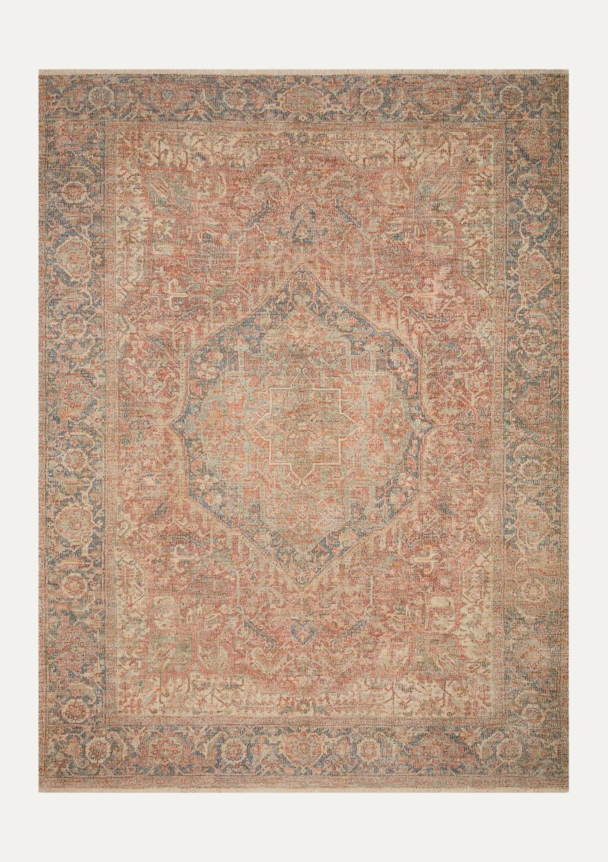 Priya Brick/Navy Rug