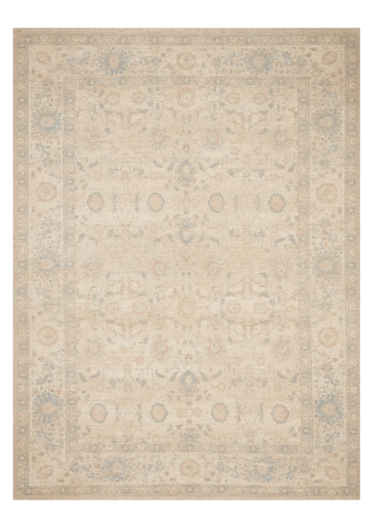 Priya Natural/Blue Rug