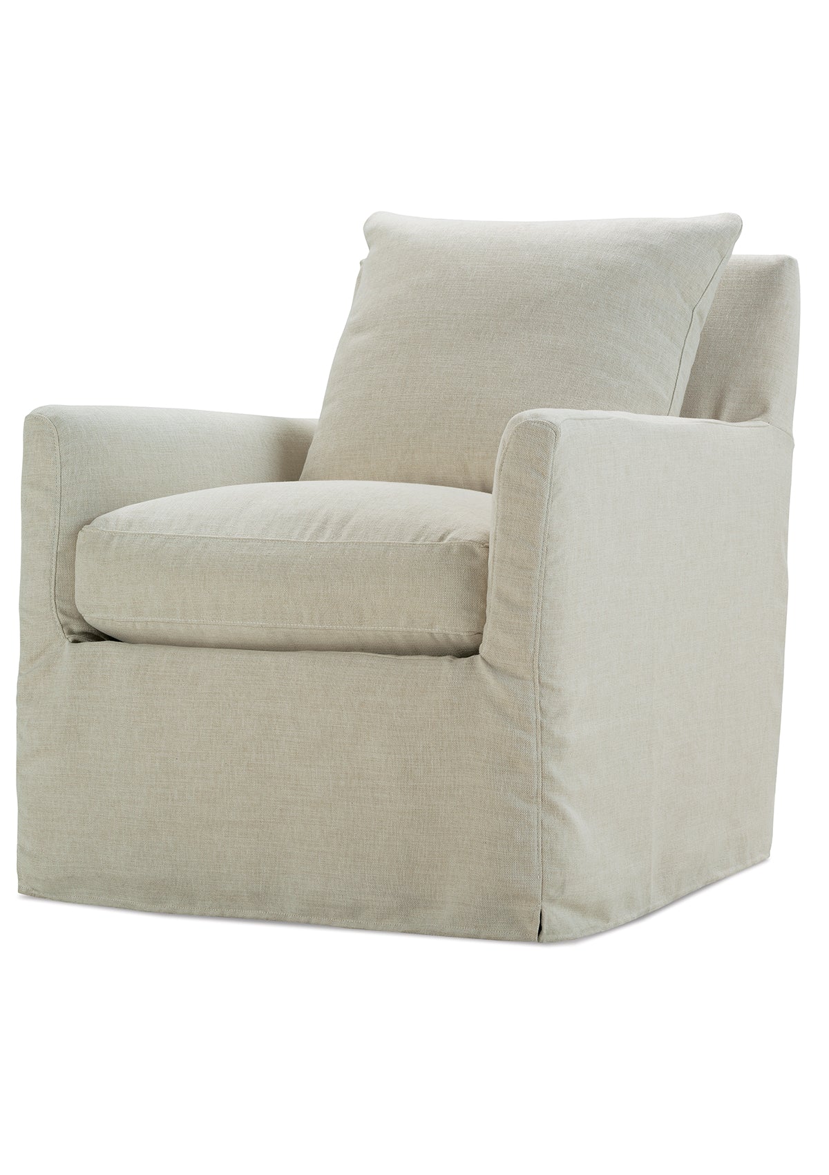 Quinn Slipcovered Swivel Glider Chair