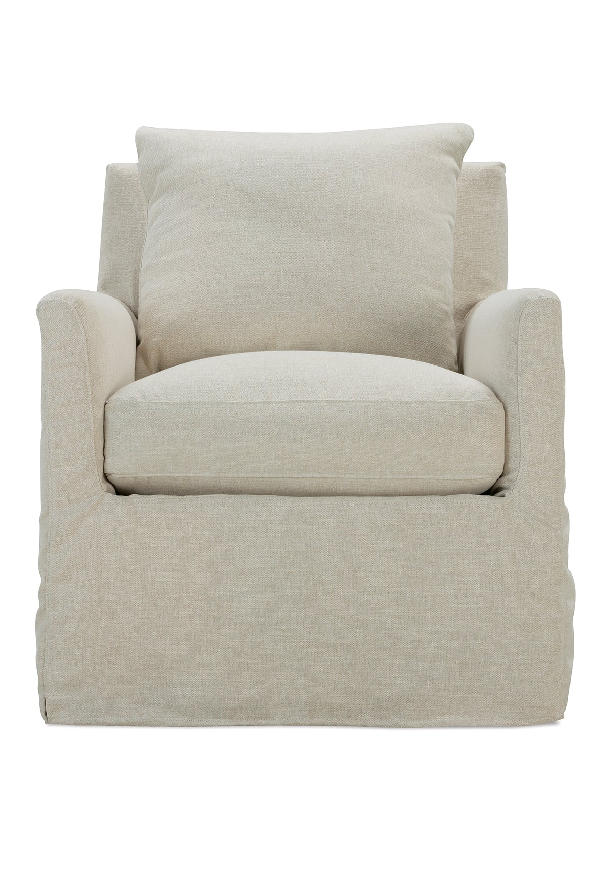 Quinn Slipcovered Swivel Glider Chair