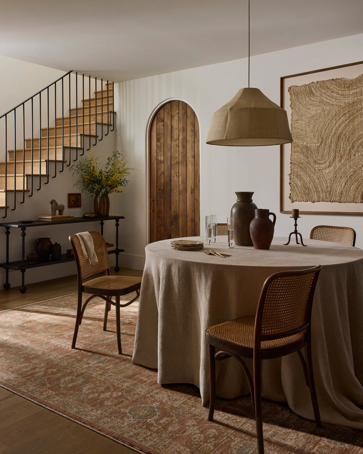 Reign Terracotta/Sky Rug – detail