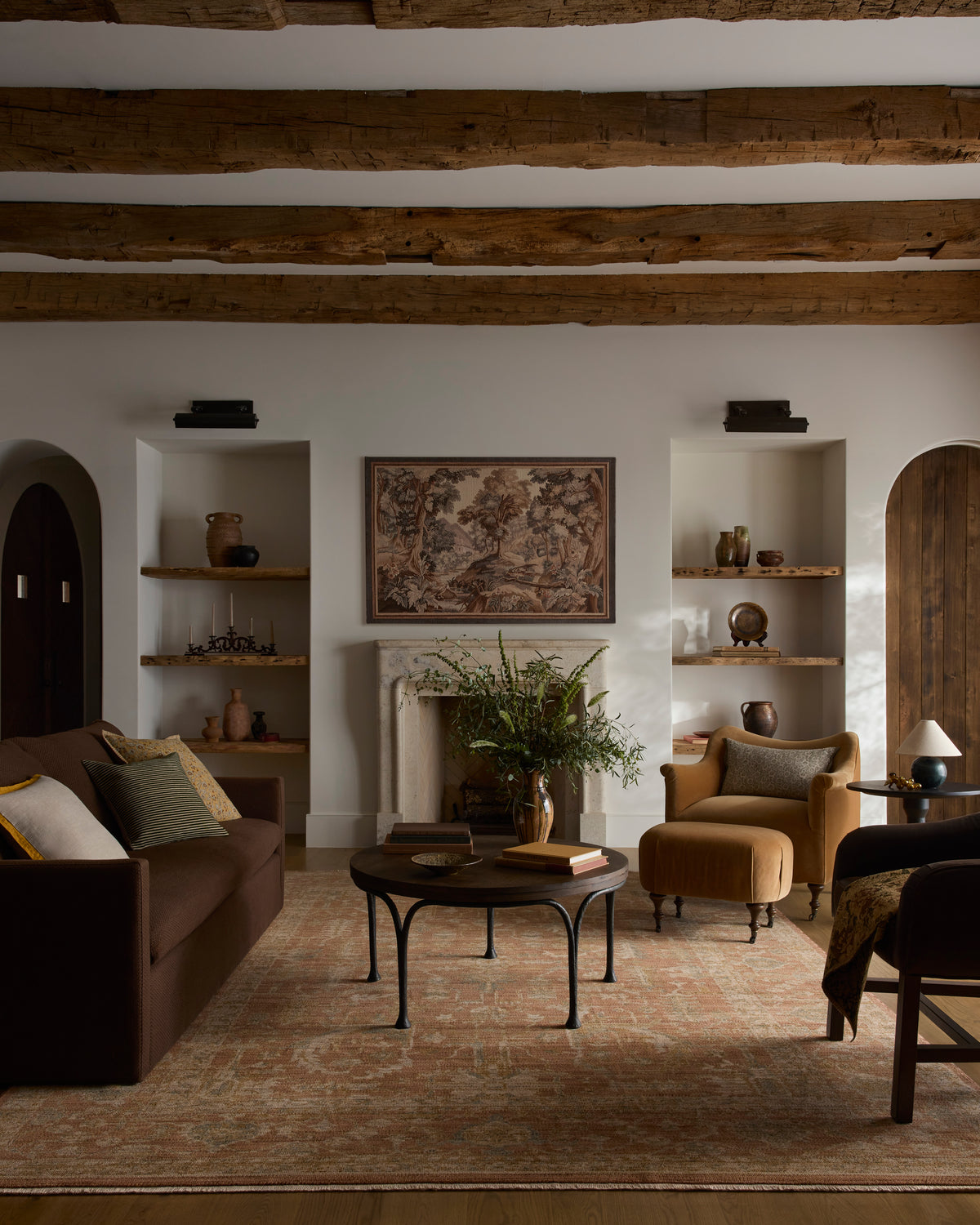 Reign Terracotta/Sky Rug – detail