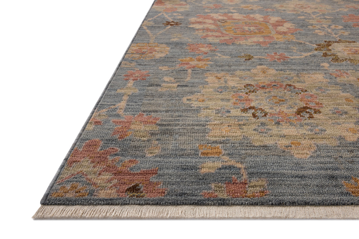 Reign Denim/Multi Rug – corner detail
