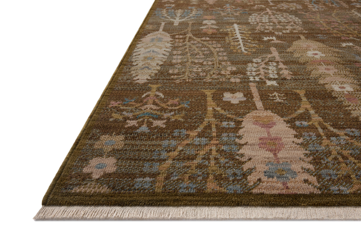 Reign Moss/Multi Rug – corner detail