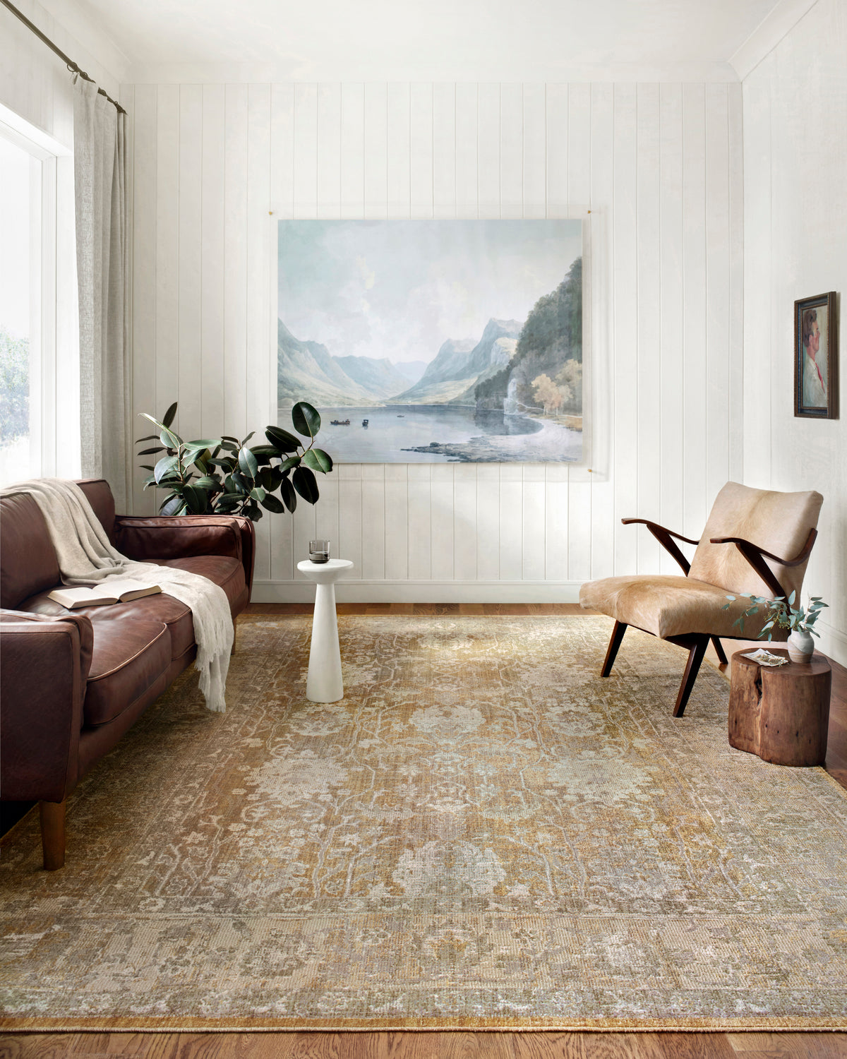 Rosemarie Gold/Sand Rug – room scene