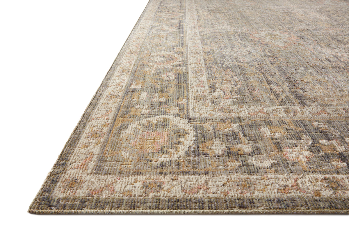 Rosemarie Sage/Blush Rug – corner detail