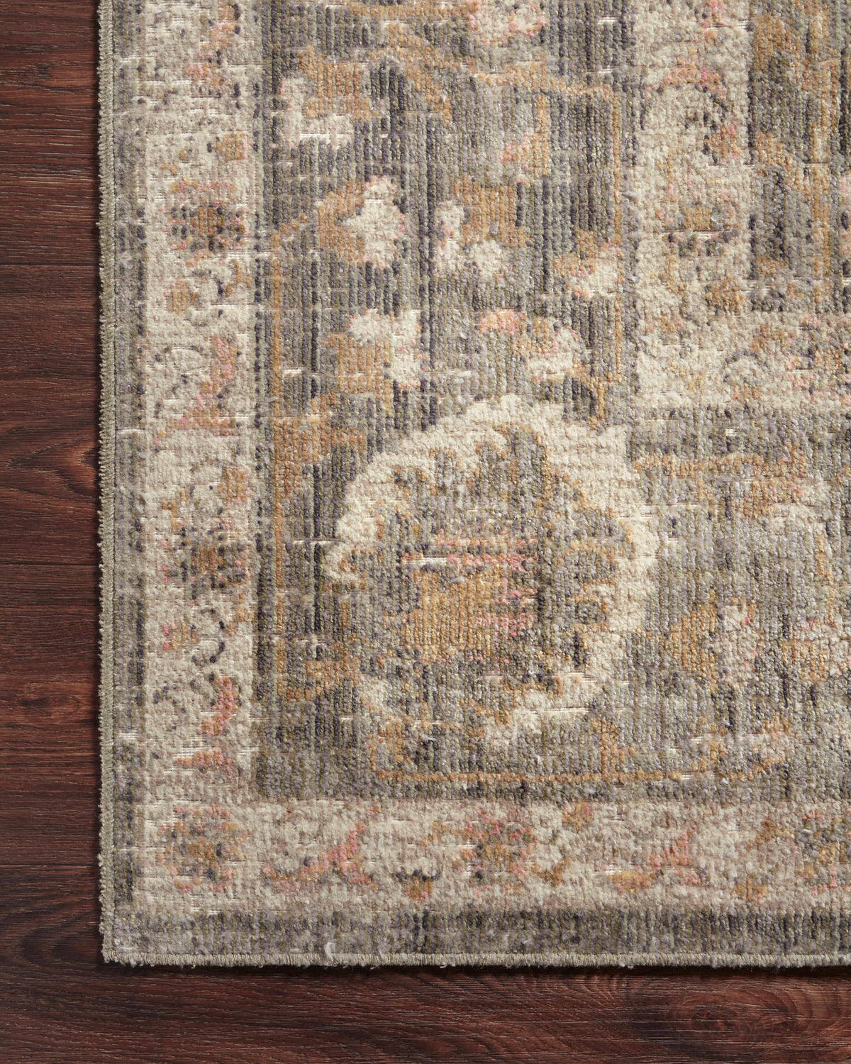 Rosemarie Sage/Blush Rug – detail