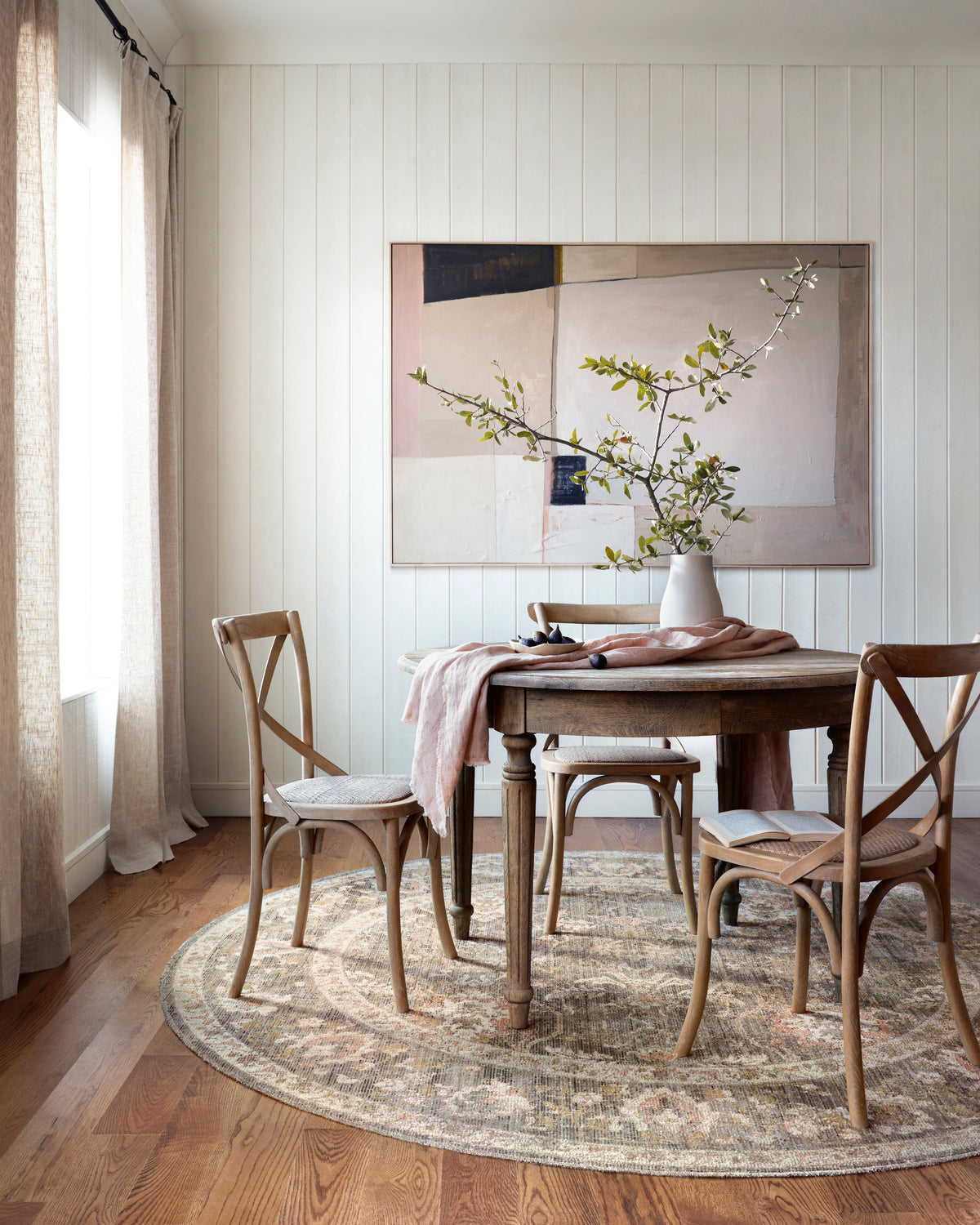 Rosemarie Sage/Blush Rug – room scene