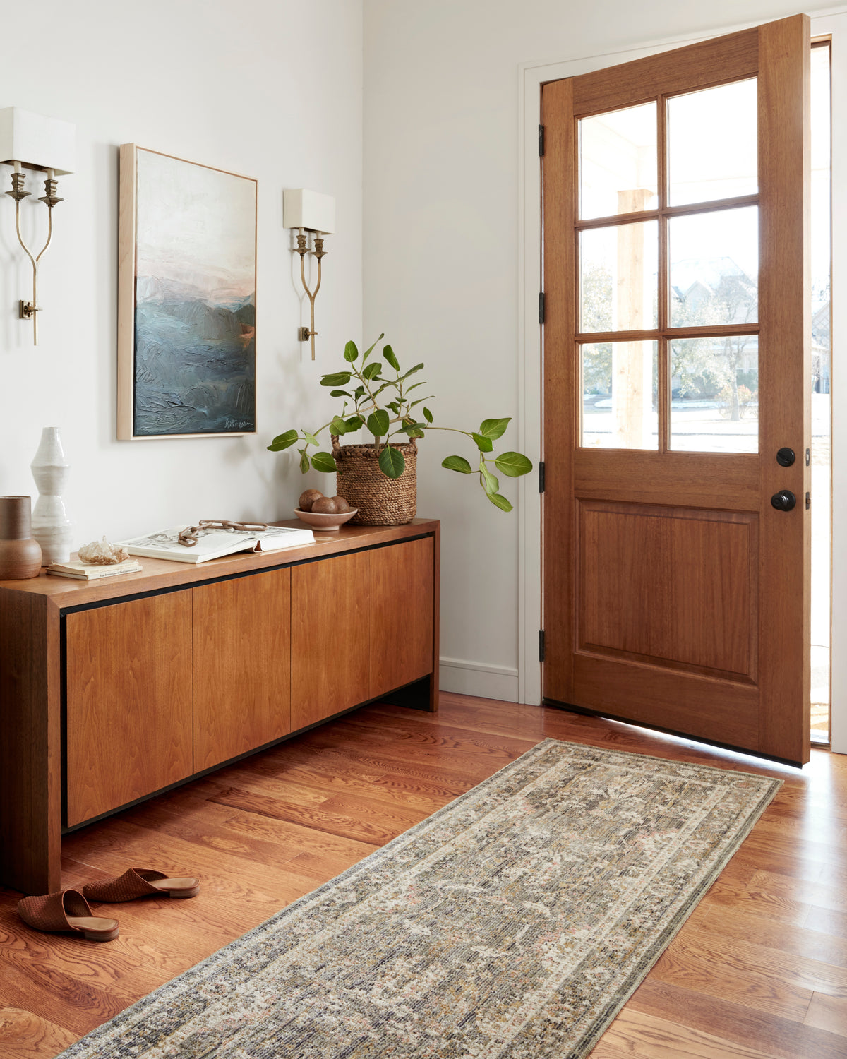 Rosemarie Sage/Blush Rug – room scene