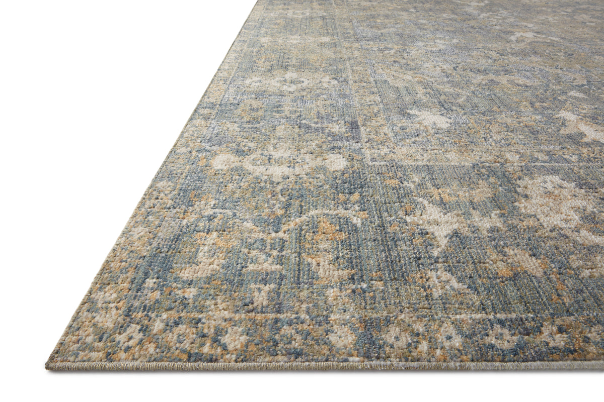 Rosemarie Sand/Lagoon Rug – corner detail