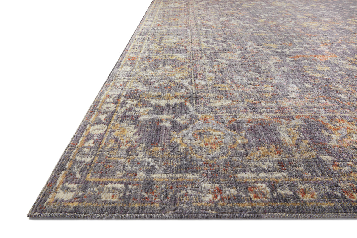 Rosemarie Graphite/Multi Rug – corner detail