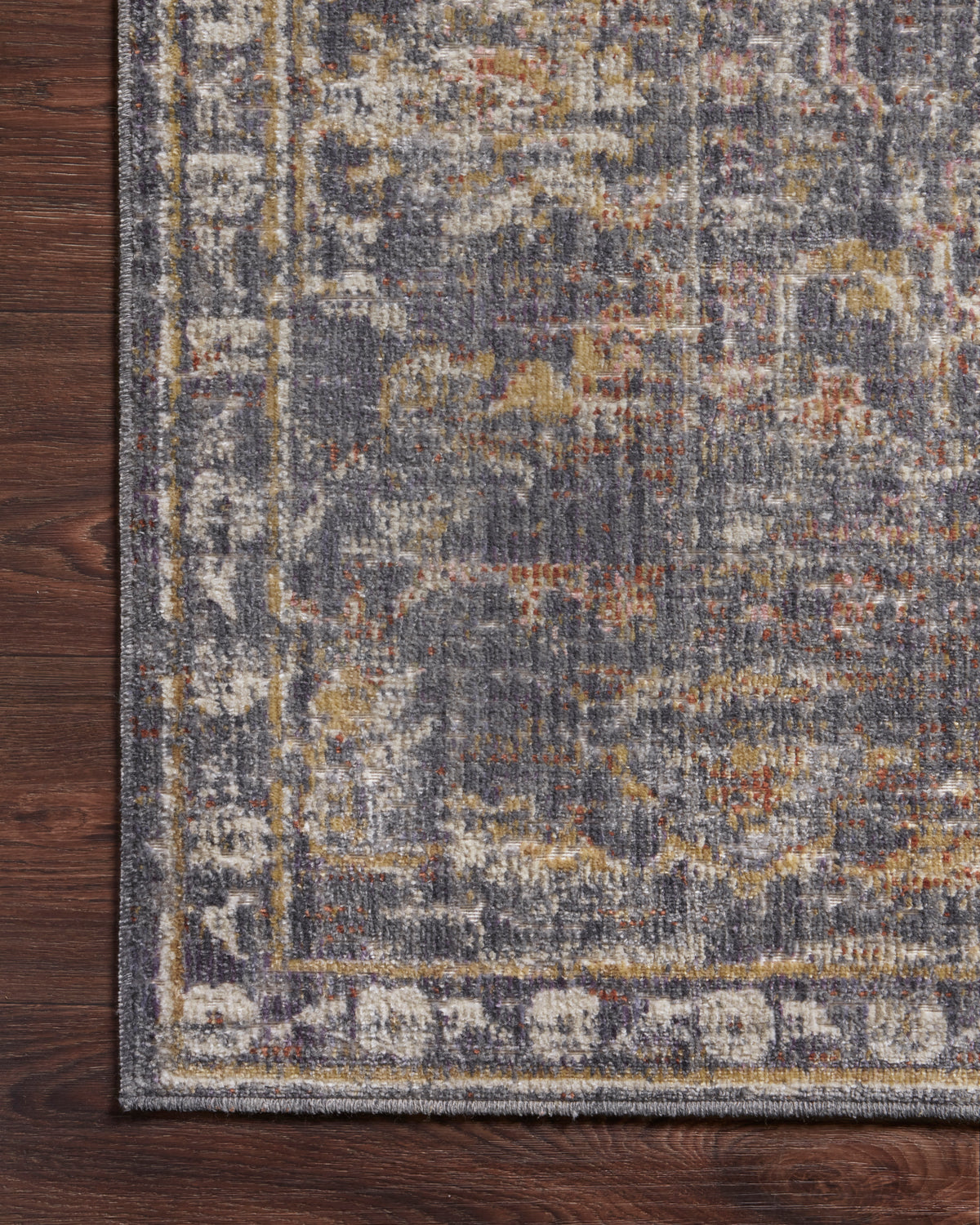 Rosemarie Graphite/Multi Rug – detail