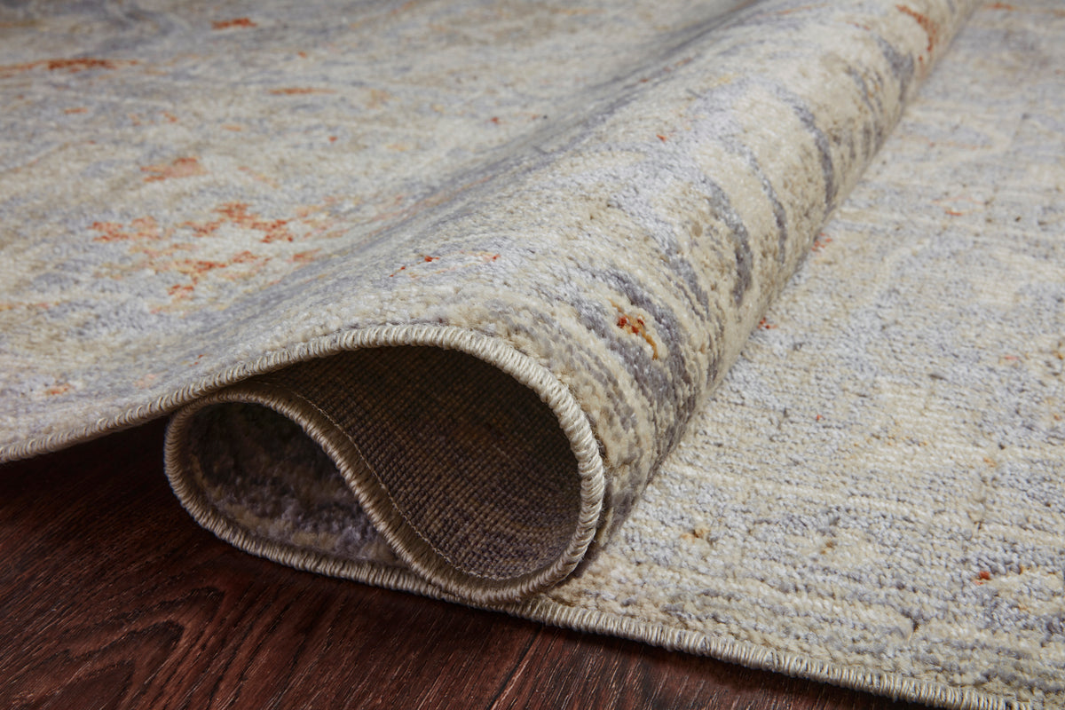 Rosemarie Oatmeal/Lavender Rug – detail