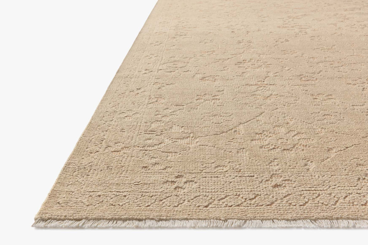 Ruth Natural/Clay Rug – corner detail