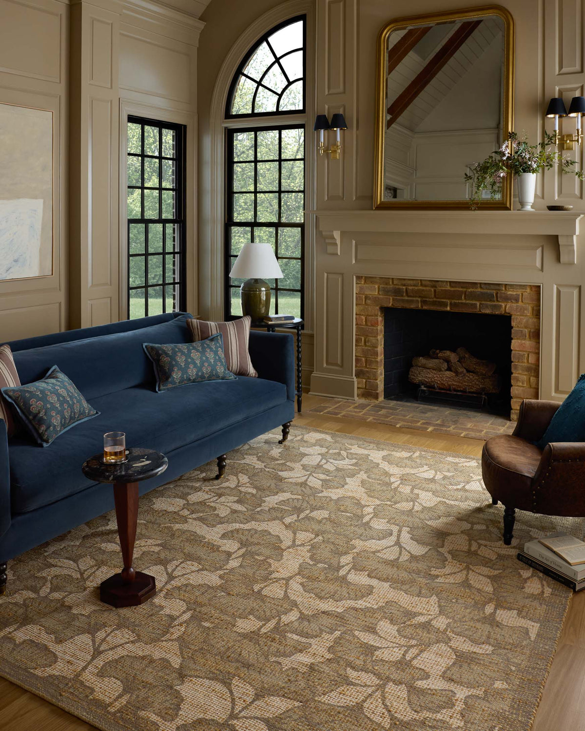 Rue Olive/Sage Rug – detail