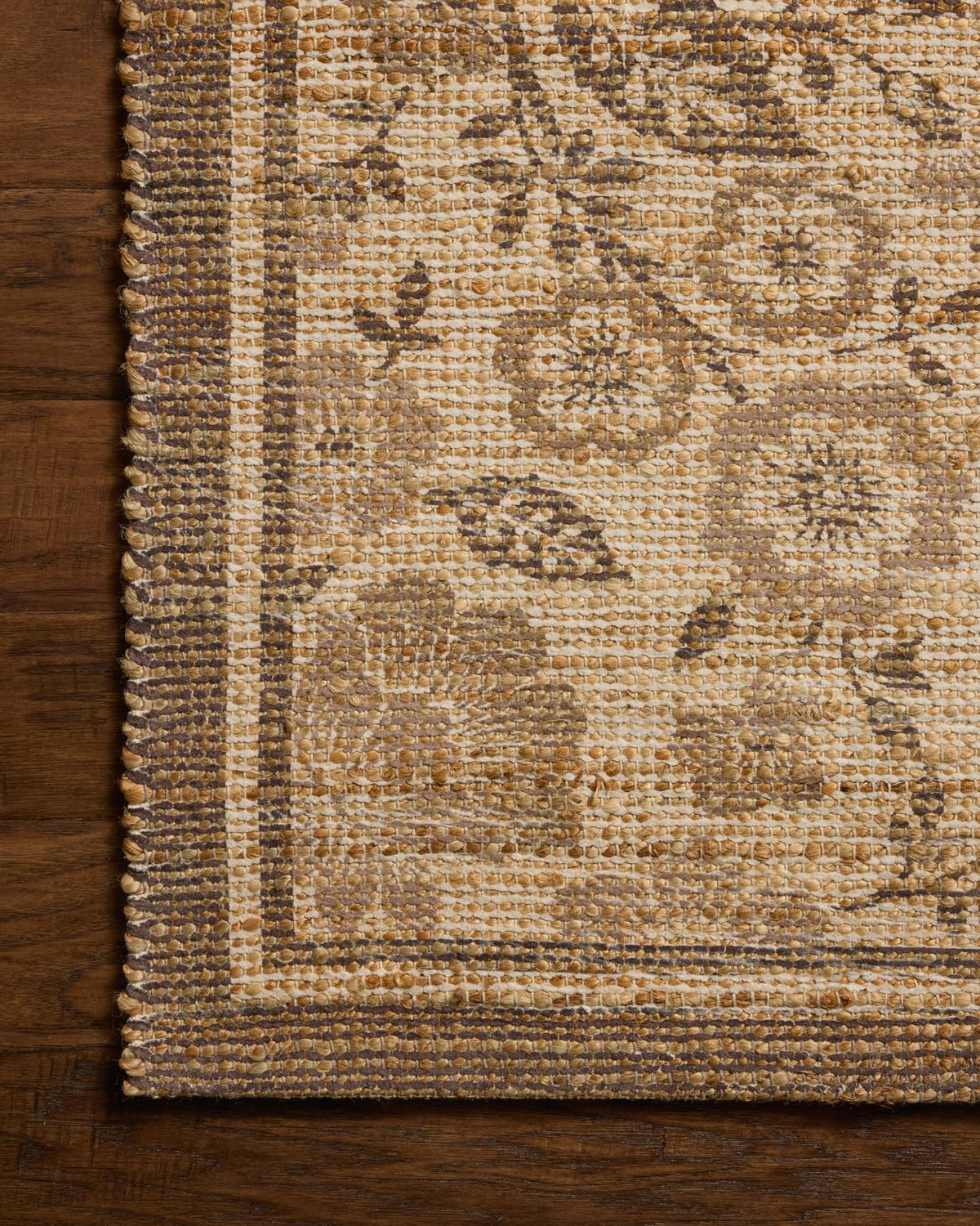 Rue Bark/Mocha Rug – detail