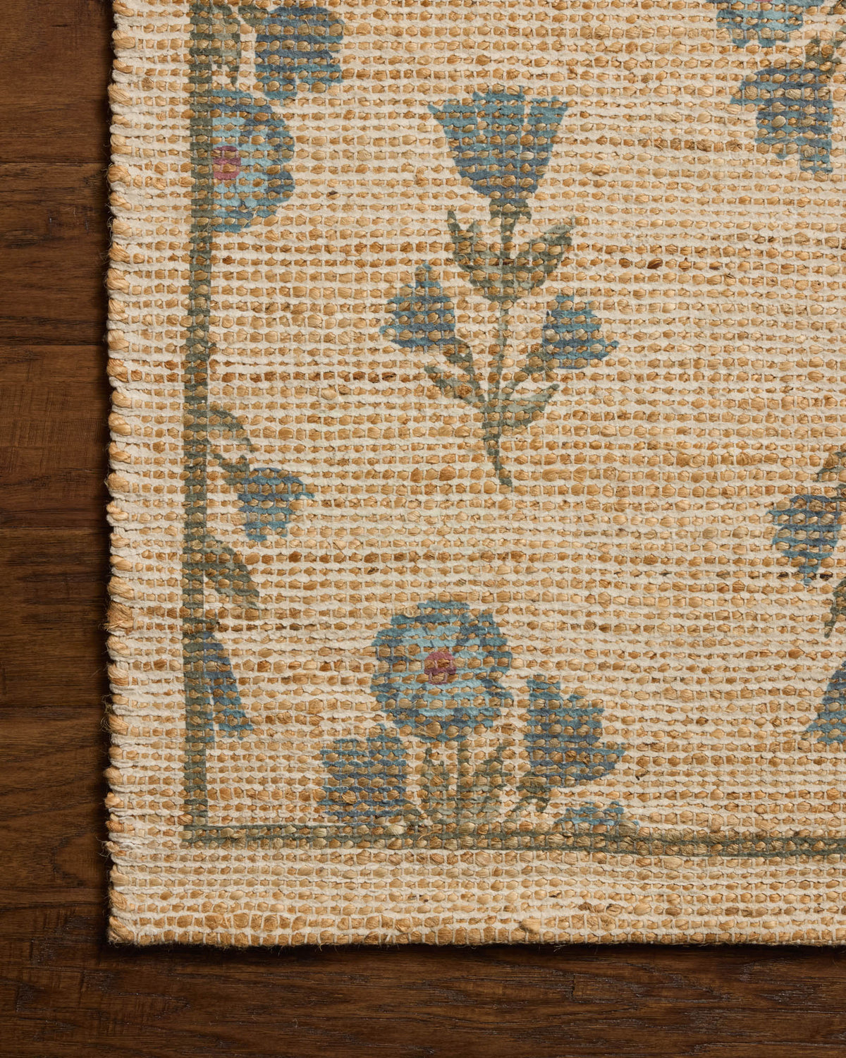 Rue Moss/Blue Rug – detail
