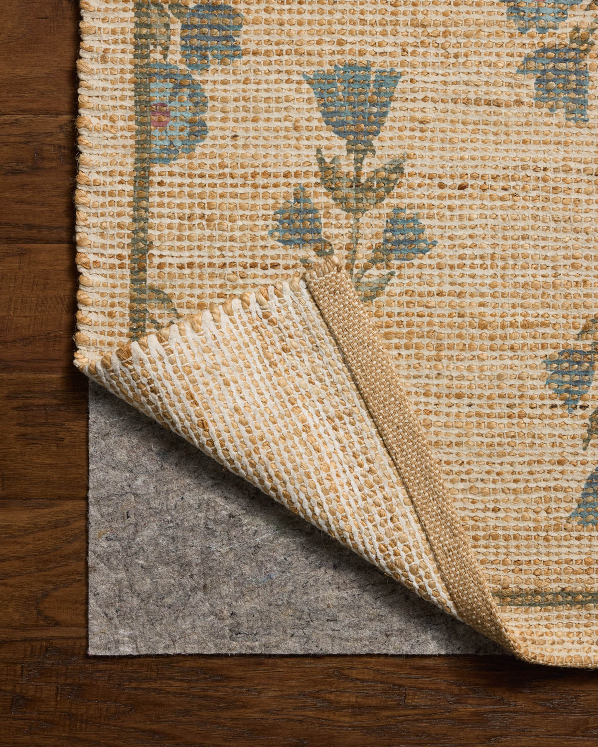 Rue Moss/Blue Rug – detail