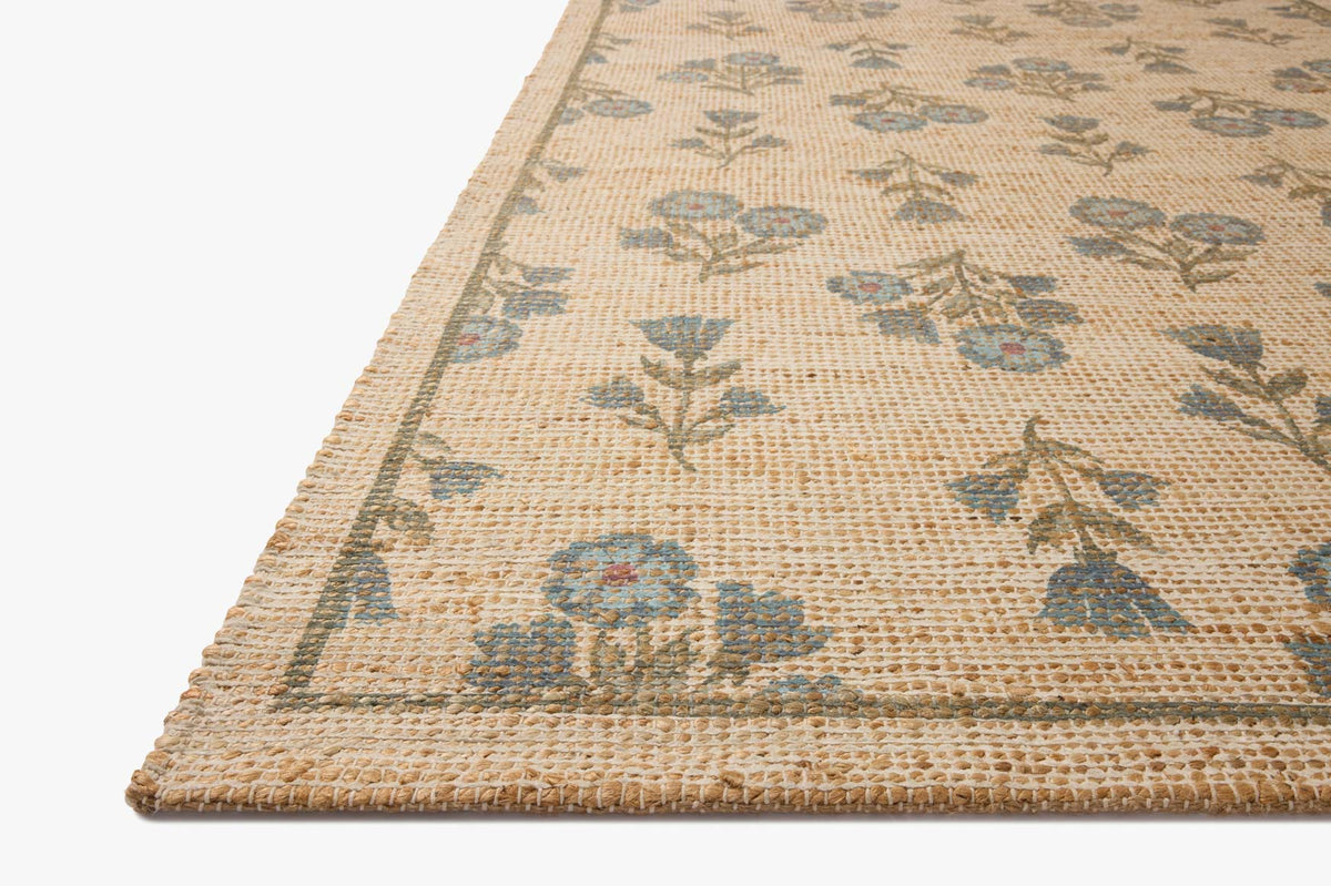 Rue Moss/Blue Rug – corner detail