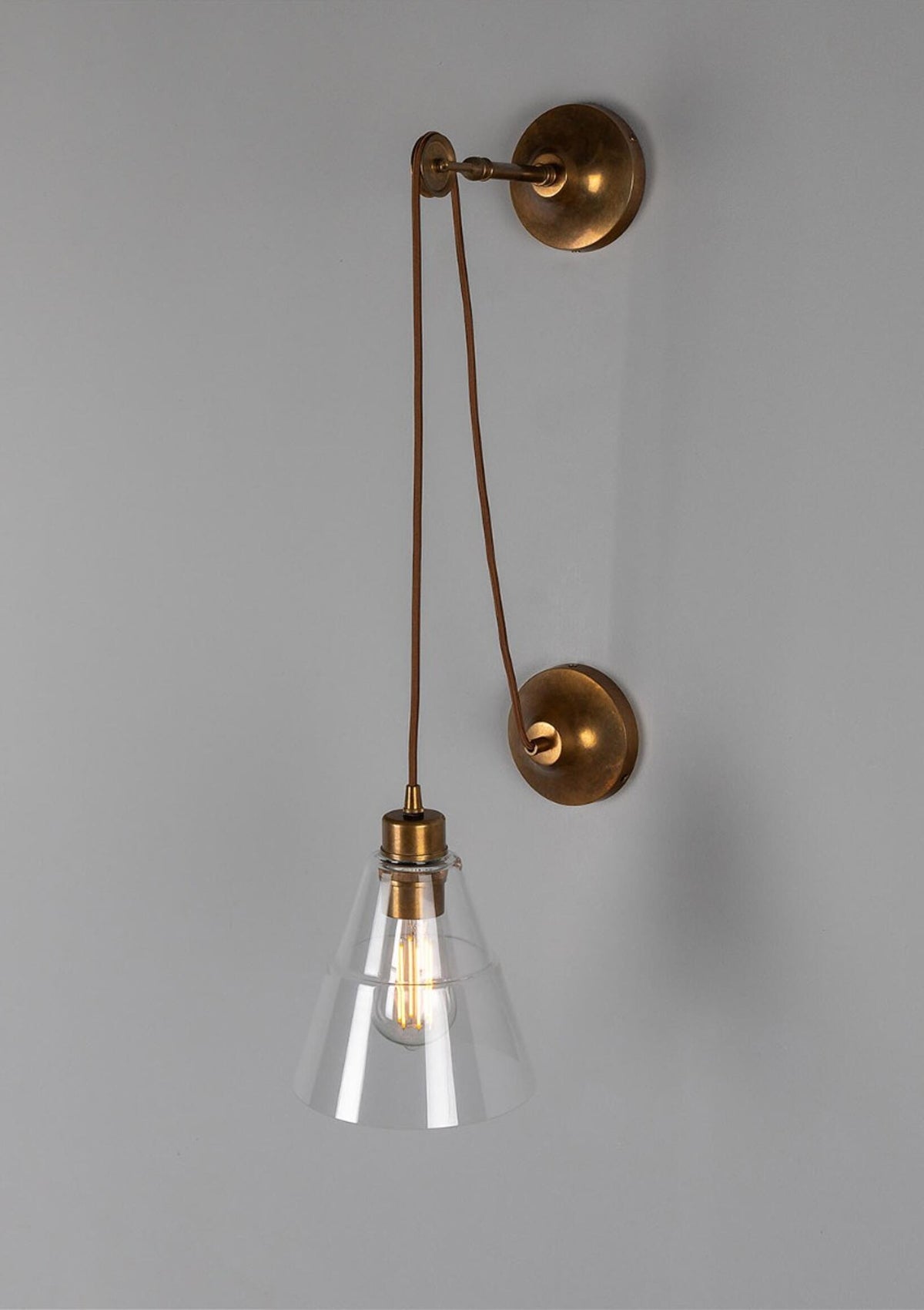 Rigale Industrial Pulley Wall Sconce