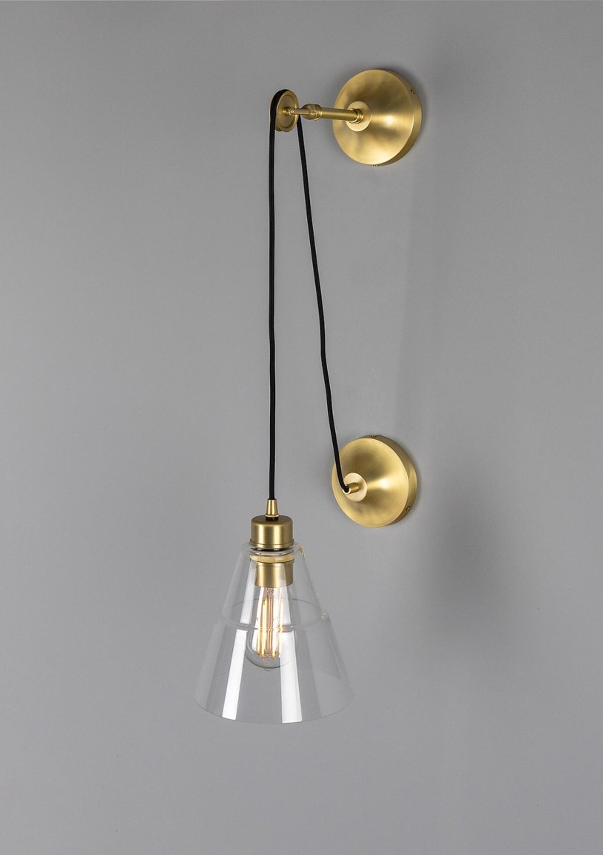 Rigale Industrial Pulley Wall Sconce