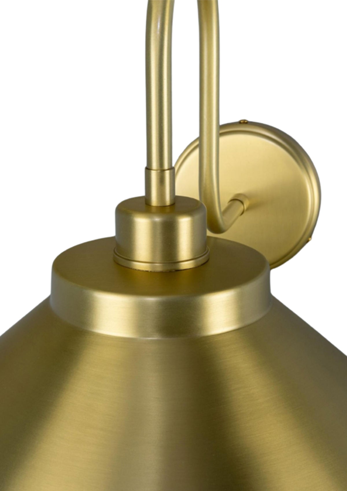 Rio Vintage Brass Swan Neck Wall Light