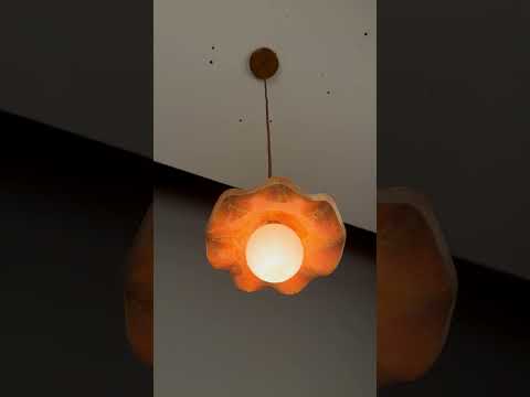 Rivale Pendant Light with Wavy Ceramic Shade, Oatstone