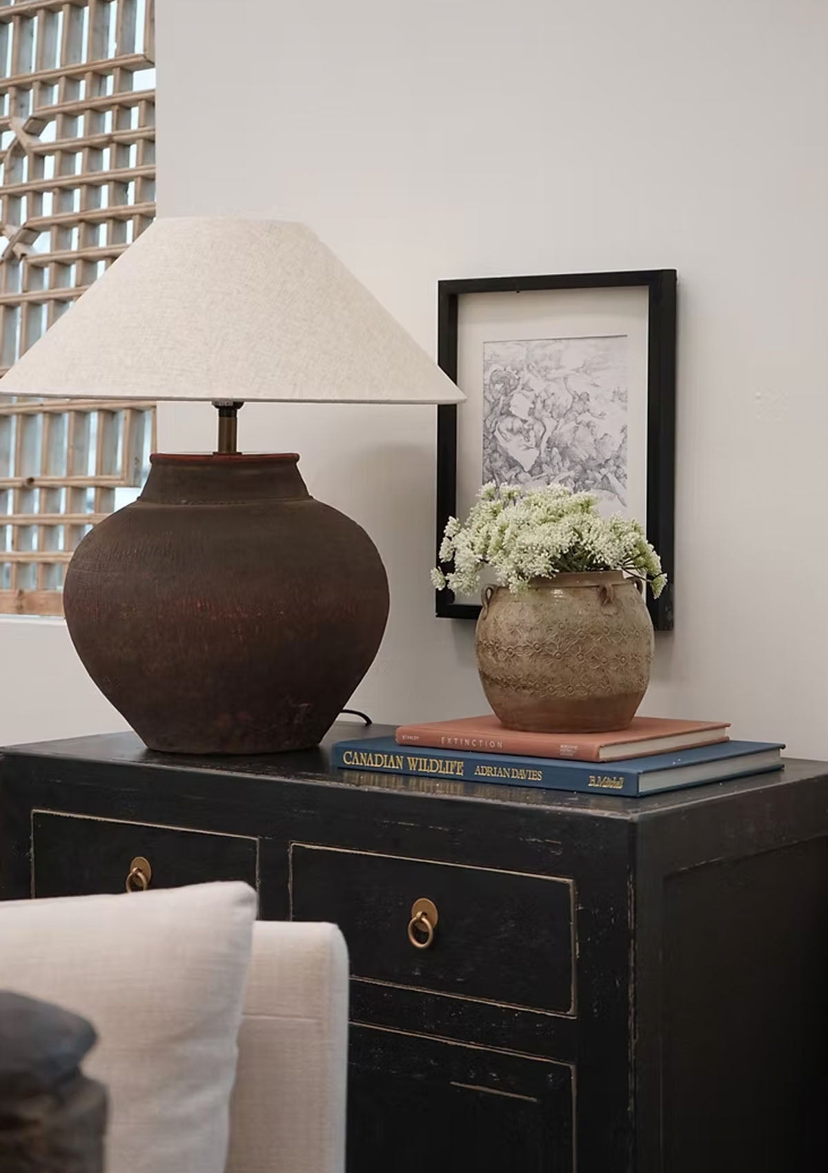 Rosalie Vintage Pot Table Lamp