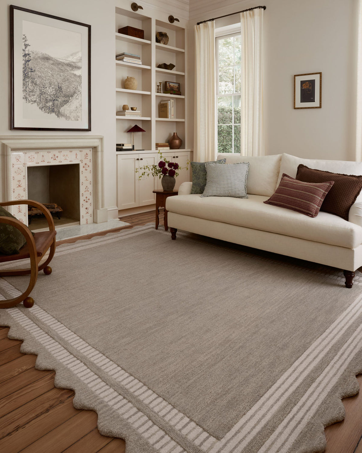 Scottie Fog/Ivory Rug – room scene