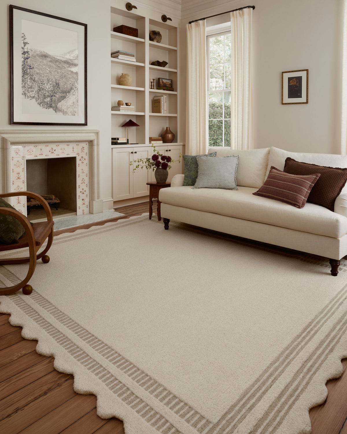 Scottie Ivory/Grey Rug – room scene