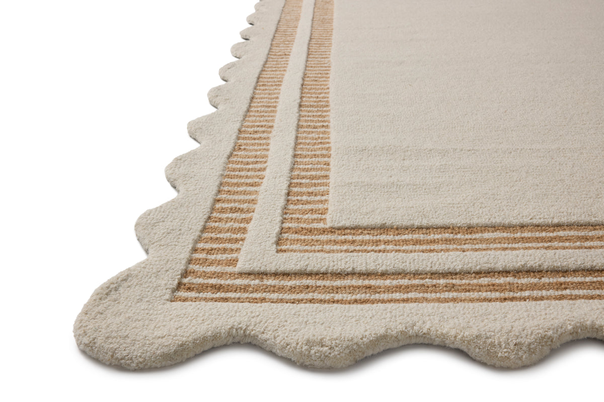 Scottie Ivory/Rust Rug – detail