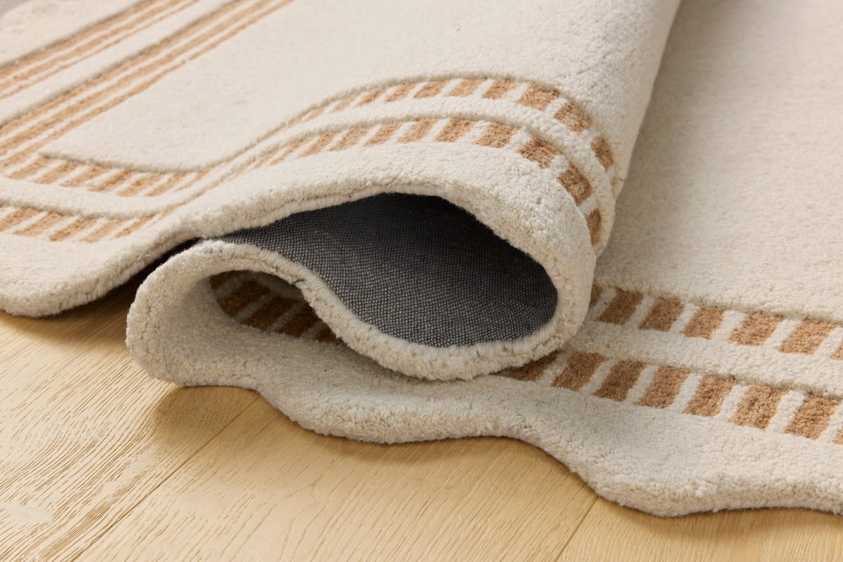 Scottie Ivory/Rust Rug – detail